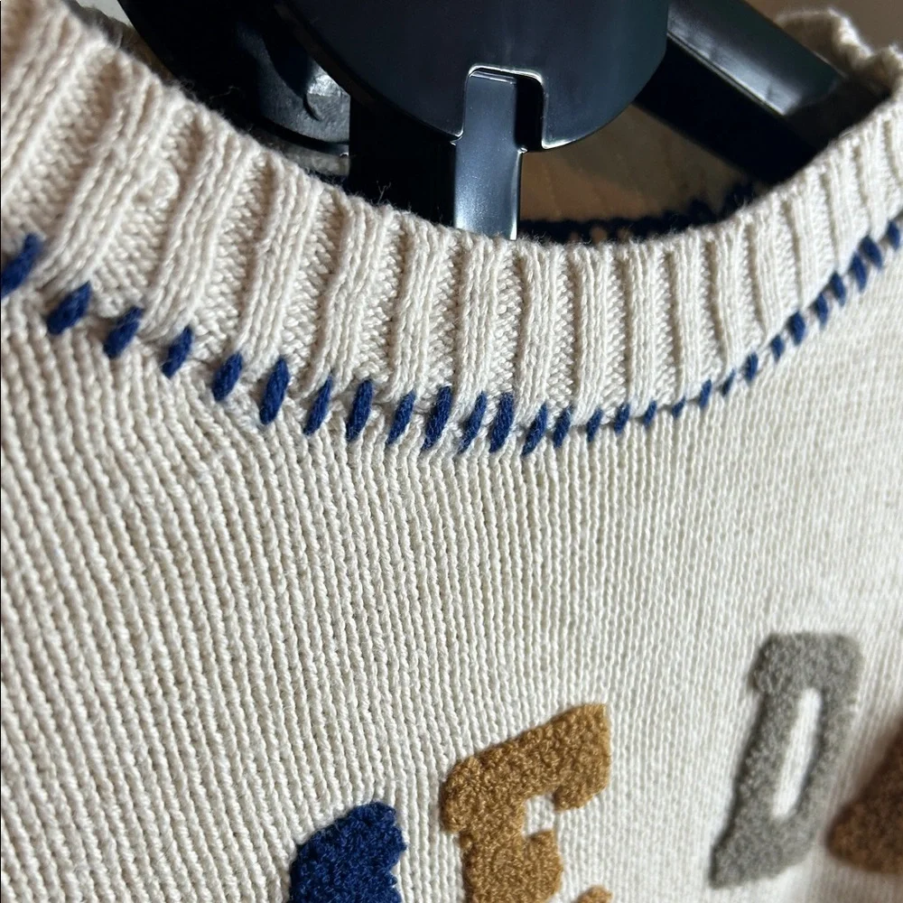 Jessica Simpson Cream and Blue Knit - Picture 5 of 7